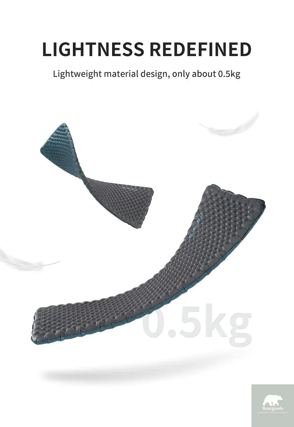 Naturehike Inflatable Camping Mat 3.5 R-Value Lightweight Sleeping Pad 20D Nylon TPU Air Mattress for Hiking Backpacking Beach Beargoods