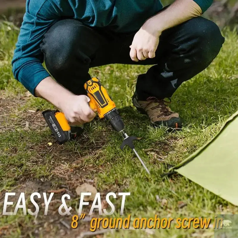Screw in Tent Stakes 15pcs Beargoods