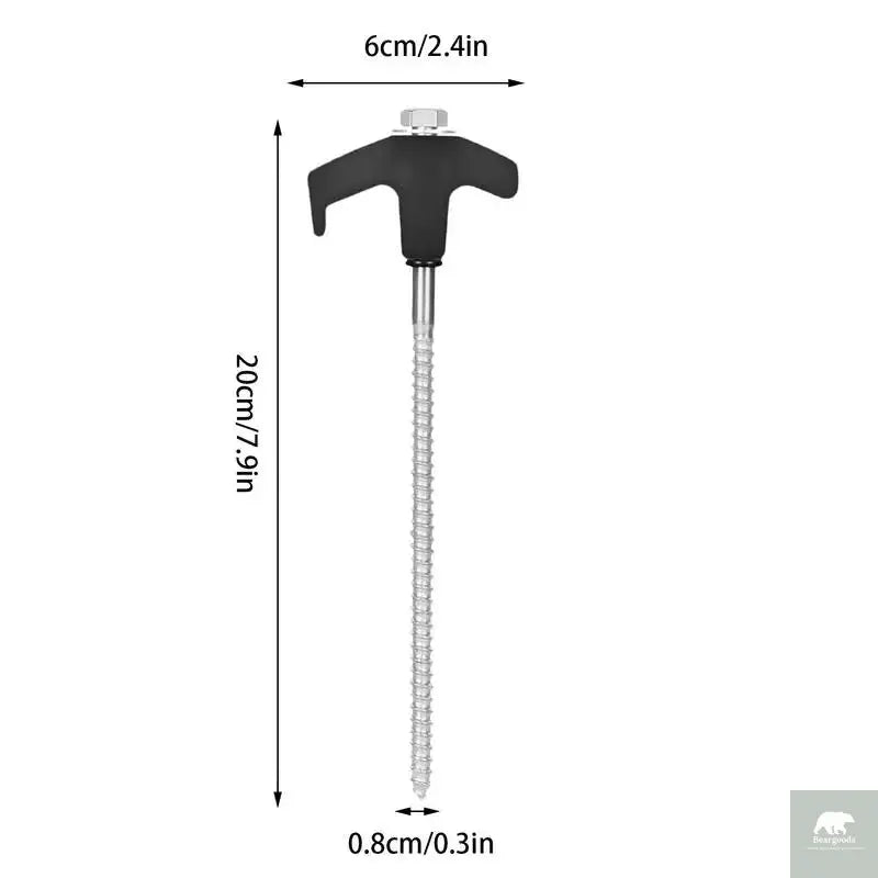 Screw in Tent Stakes 15pcs Beargoods