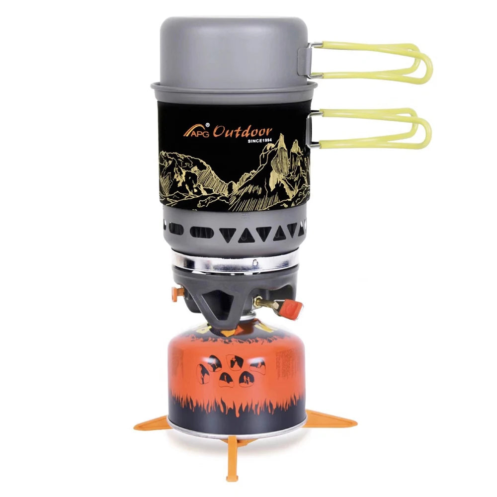 Camping Cookware Bowl Pot Pan Tableware Combination Gas Cooking System Beargoods