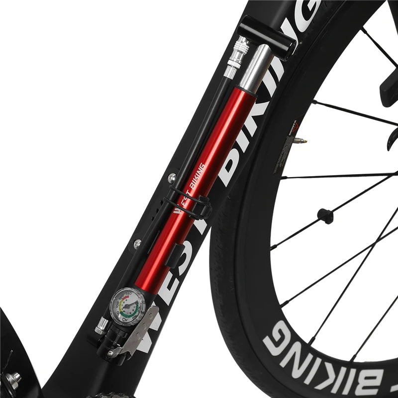 Mini Portable Bicycle Pump with Gauge Beargoods