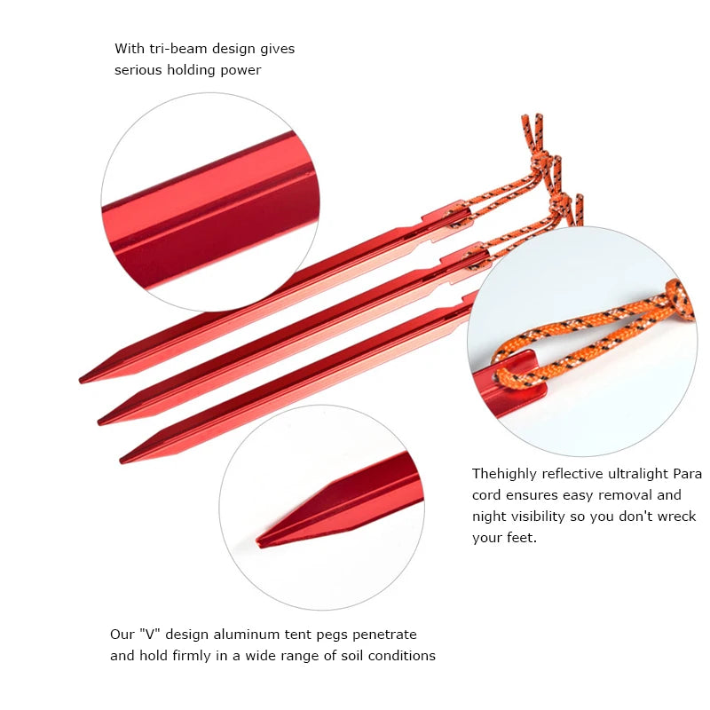 Aluminium Alloy Tent Pegs Beargoods