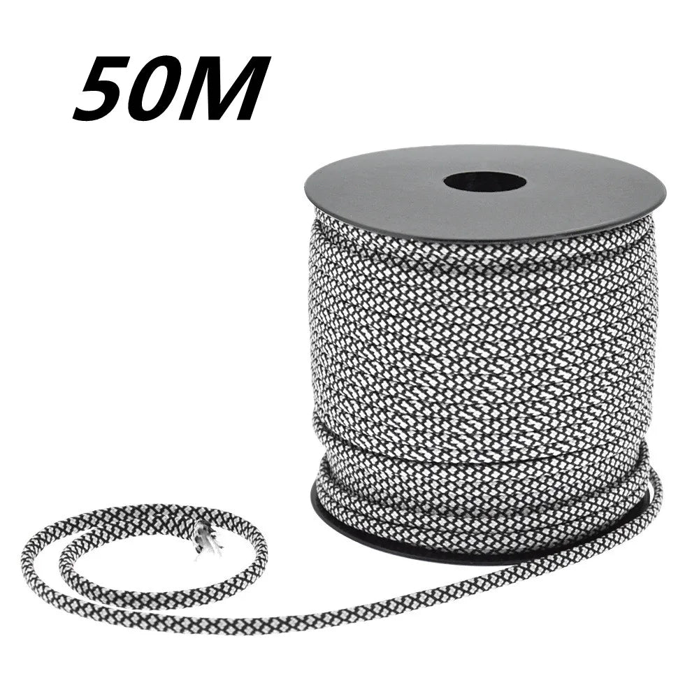 50 M 1 Roll4 Mm 7 Stand Cores Paracord for Survival Parachute Cord Lanyard Camping Climbing Camping Rope Hiking Clothesline Beargoods
