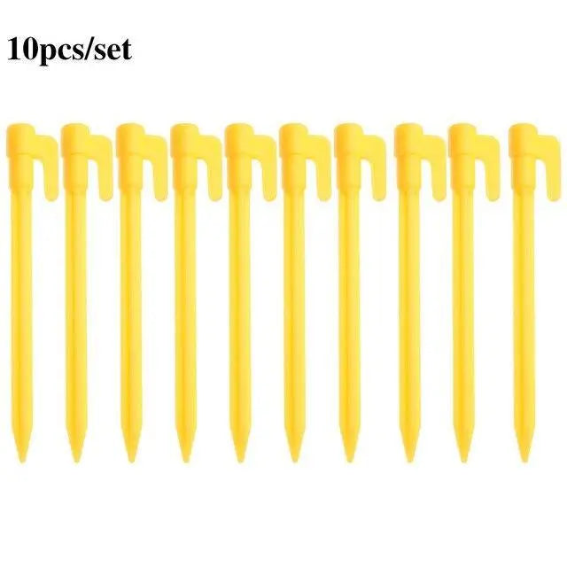 Plastic Tent Pegs Set 10 Piece - Beargoods