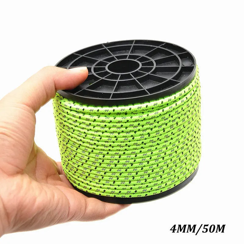5M/10M/20M/50M Reflective Nylon Tent Rope Beargoods