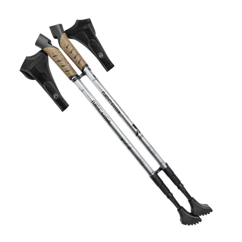 2PCS Nordic Walking Poles Telescopic Aluminium Alloy Beargoods