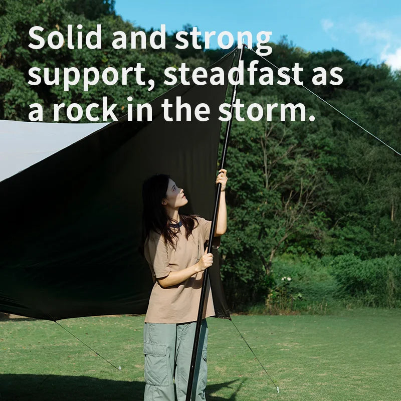 Naturehike Canopy Poles 2pcs High Strength Reinforced Multi-Purpose Support Pole Outdoor Camping Tents Porch General Steel Pipe Beargoods