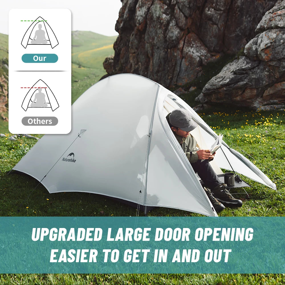 Cloud Up UL Camping Tent Ultralight 15D Quick Build Beargoods