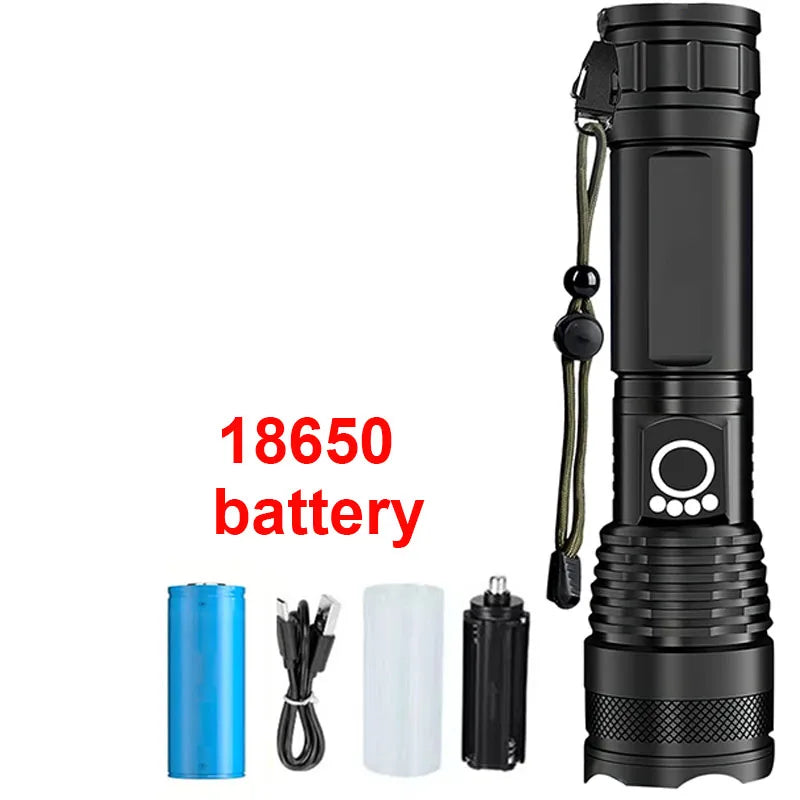 High Power Rechargeable LED Tactical Flashlight Beargoods