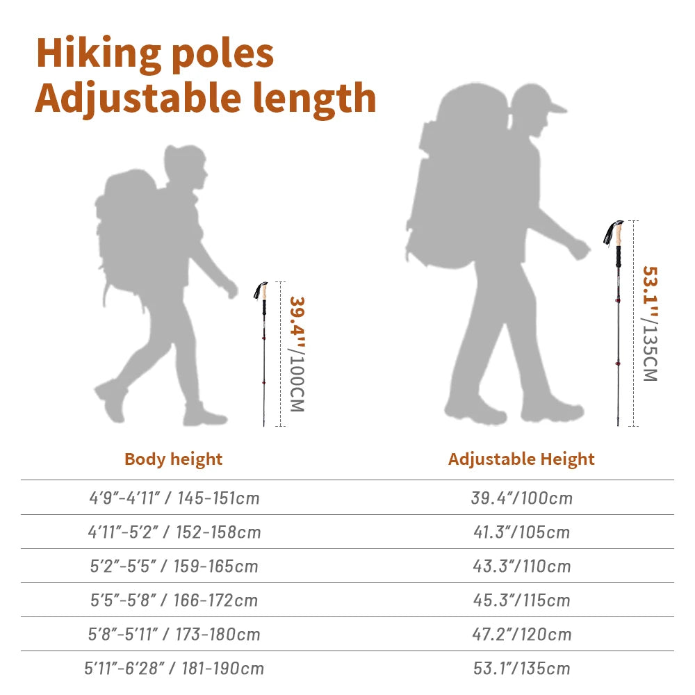 Ultralight Carbon Fibre Pole Pair Beargoods