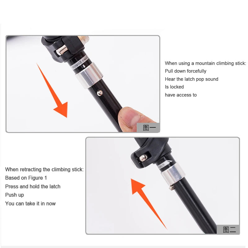 Carbon Fibre Trekking Poles Beargoods