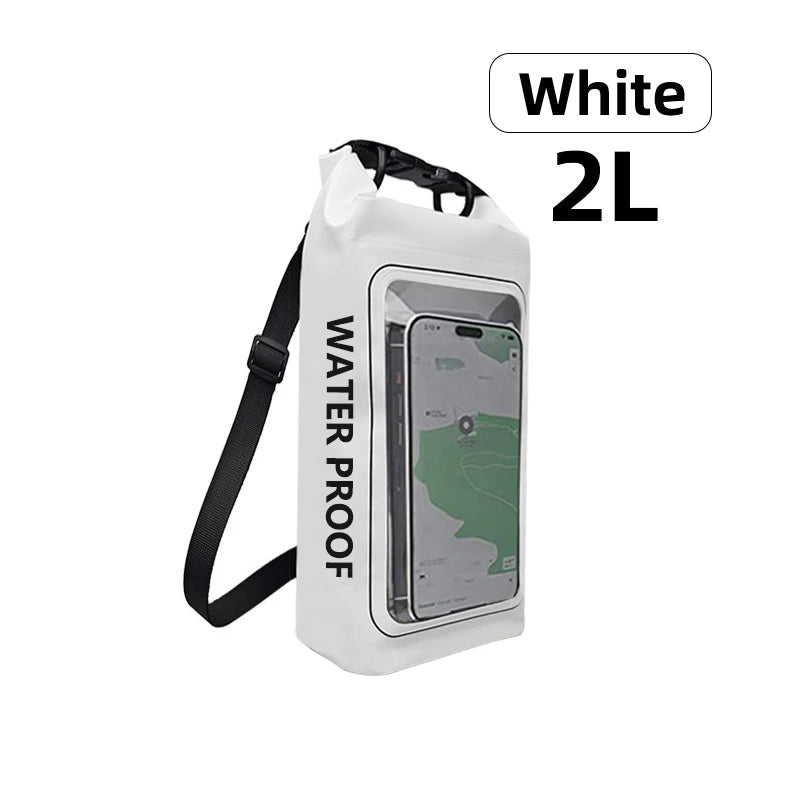 2L/5L PVC Swimming Waterproof Bag,Mobile Phone Waterproof Dry Bag for Trekking Drifting Rafting Surfing Boating Storage Bag Beargoods