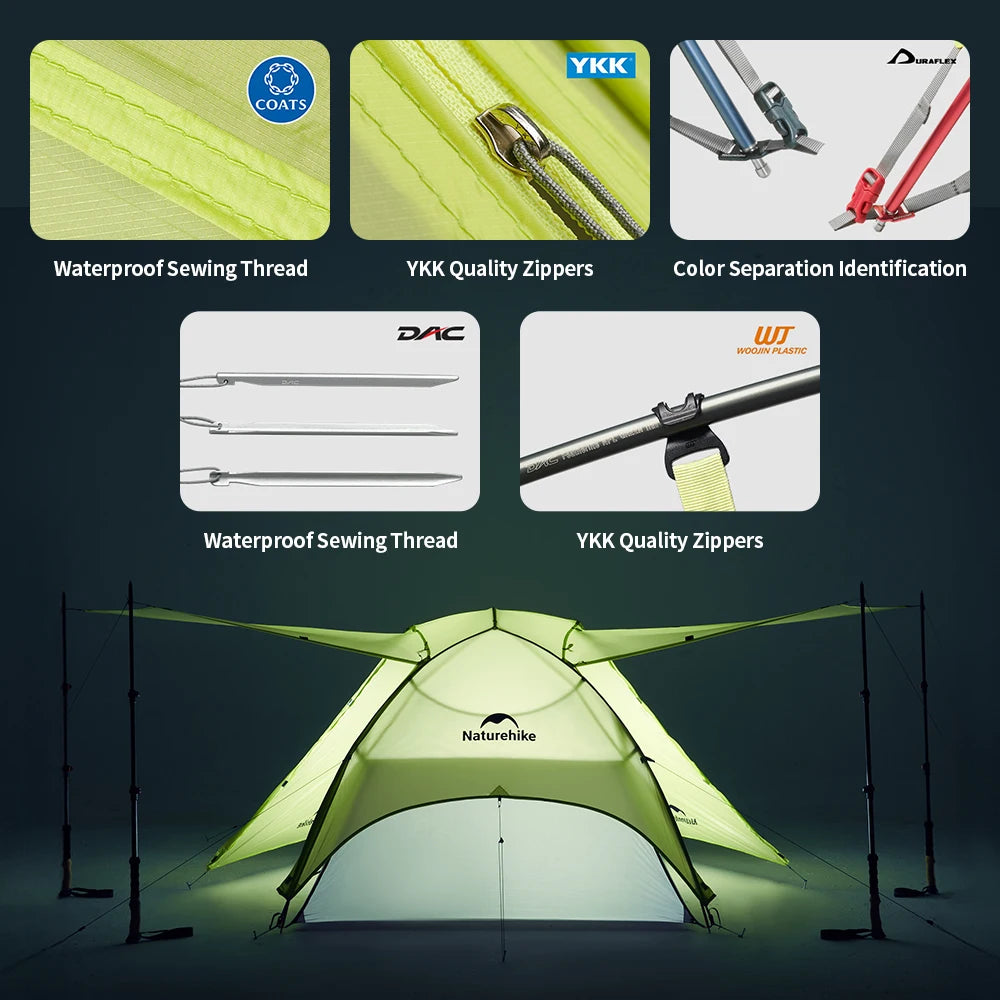 Naturehike Star River EXT Hiking Tent 2 People Ultralight Waterproof Tents Outdoor Camping Portable Lightweight Sun Shelter Beargoods