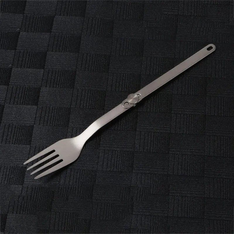 Pure Titanium Cutlery Spoon Fork Folding Outdoor Camping Home Portable Picnic Equipment Backpacking Travel Hiking Tableware Beargoods