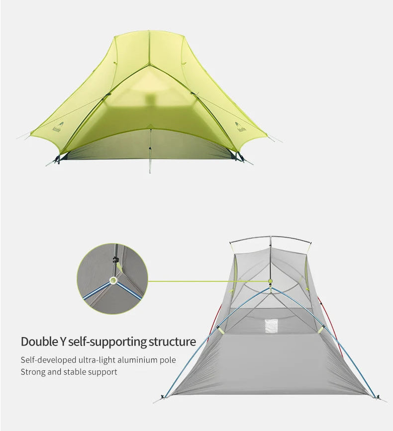 Naturehike Star River EXT Hiking Tent 2 People Ultralight Waterproof Tents Outdoor Camping Portable Lightweight Sun Shelter Beargoods