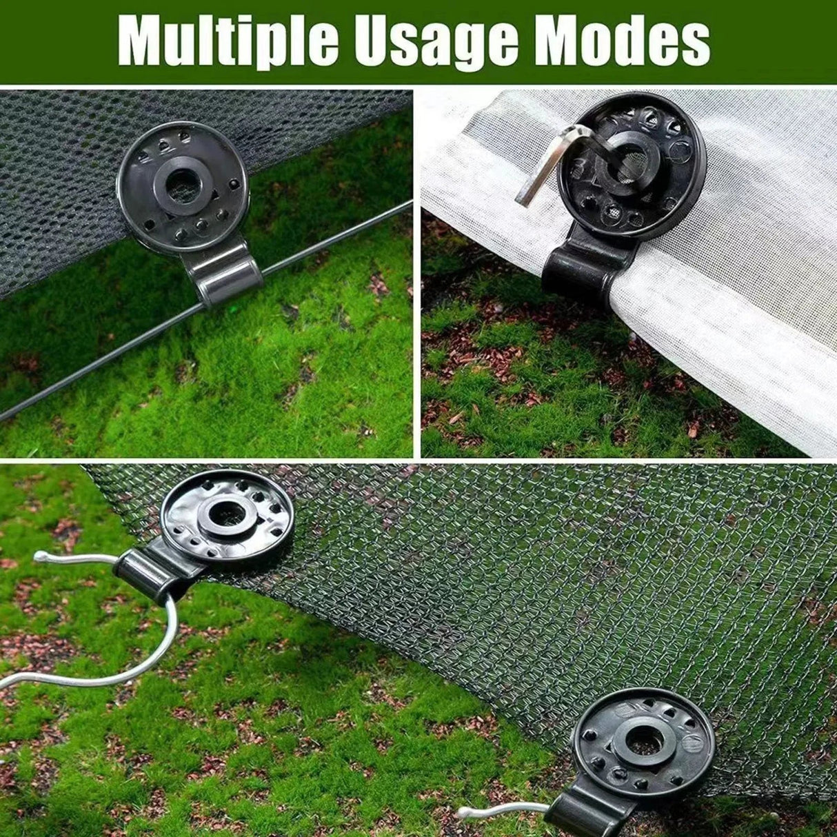 10/20/50100pcs Awning Plastic Clips Outdoor Shade Cloth Net Clip Camping Garden Tool Buildings Fence Net Fix Clamp Awning Hook Beargoods