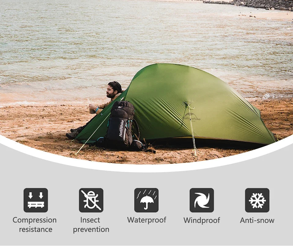 Naturehike Cloud Up 1 2 3 Person Camping Tent Ultralight Waterproof Trekking Tents Hiking Backpacking Shelter Tent Travel Tent Beargoods