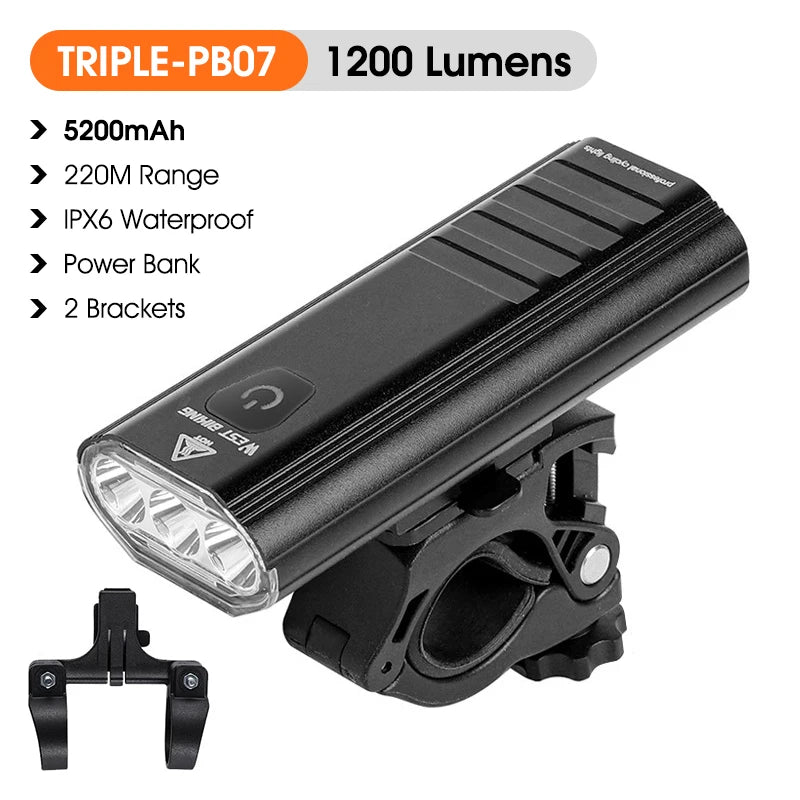 1600 Lumen Dual LED Bike Light Beargoods