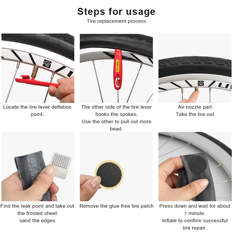 Self-Adhesive Bike Tire Repair Kit Beargoods