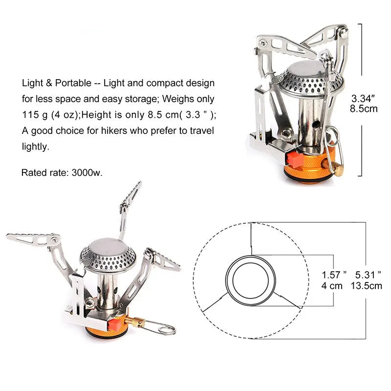 Camping One-piece Gas Stove Heater Beargoods