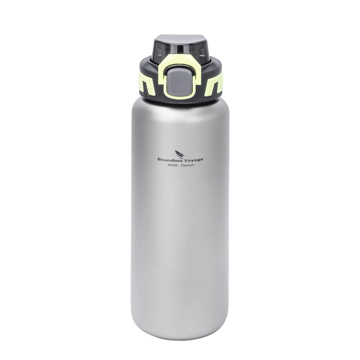 Boundless Voyage Titanium Water Bottle 0.95L Wide Mouth & Leakproof Flask Single Layer Canteen for Backpacking Travel Camp 3018D Beargoods