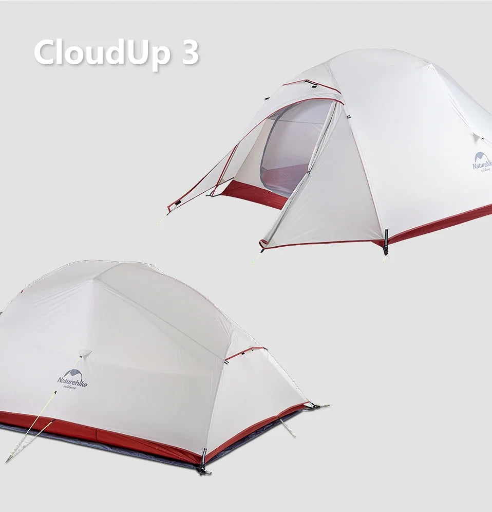 Naturehike Cloud Up 1 2 3 Person Camping Tent Ultralight Waterproof Trekking Tents Hiking Backpacking Shelter Tent Travel Tent Beargoods