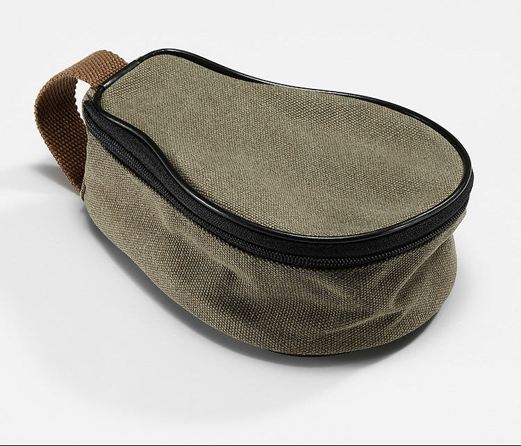 CAMPINGMOON S220-B Canvas Mini Bag 21x15x9cm Outdoor Camping Custom Pear Shape Lunch Food Delivery Food Grade PP Box Beargoods
