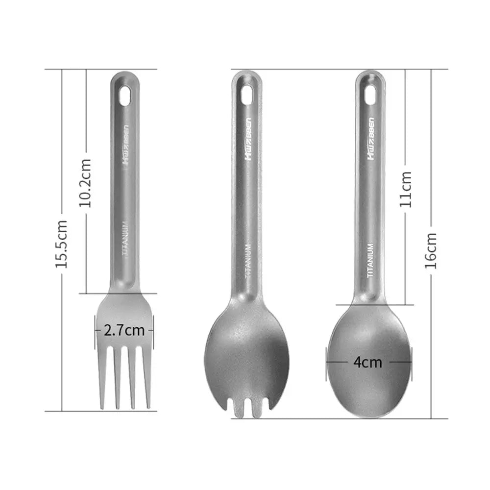 Titanium Outdoor Camping Ultralight Cookware Cutlery Beargoods