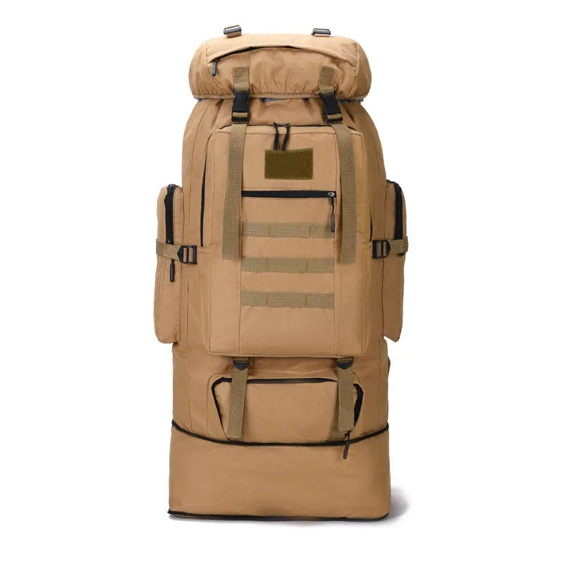 80L/100L Mountaineering Bag Climb Bag Tactical Backpacks Large Backpack Outdoors Hiking Camping Travel Bags Beargoods