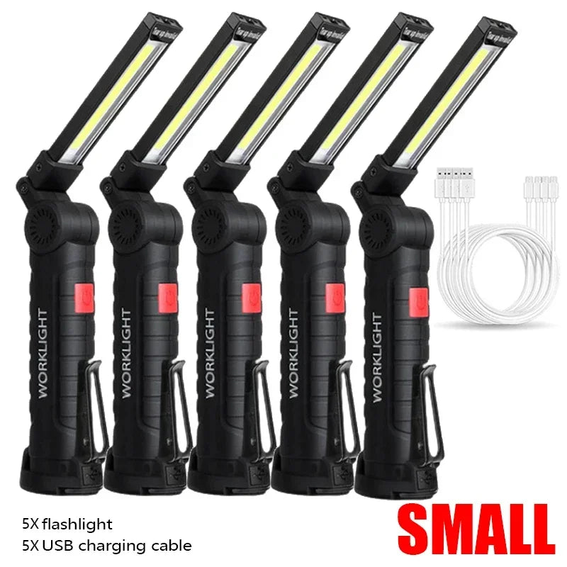 Portable COB LED Flashlight USB Rechargeable Beargoods