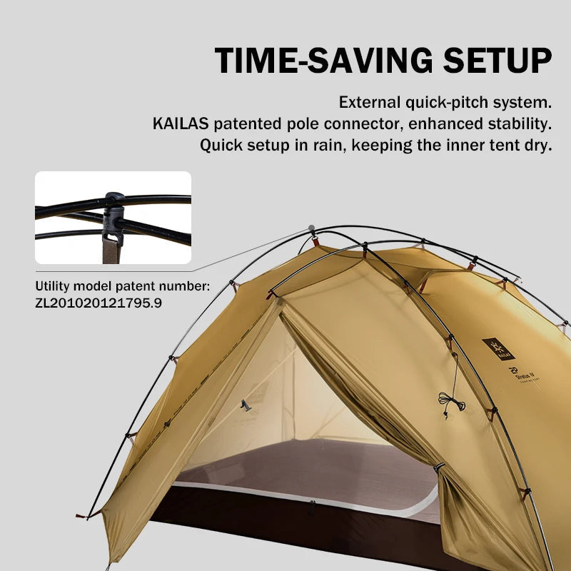 KAILAS STRATUS Ultralight Backpacking Tent 2 Person Double Layer Waterproof Windproof Camping Hiking Survival Tent KT2303102 Beargoods