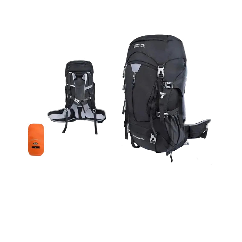 50L Hiking Backpack, Water-Resistant Nylon Bag, Large-Capacity Dual-Shoulder Bag for Trekking, Sports, and Functional Outdoor Beargoods