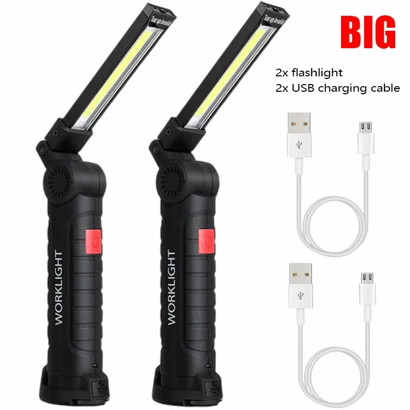 Portable COB LED Flashlight USB Rechargeable Beargoods