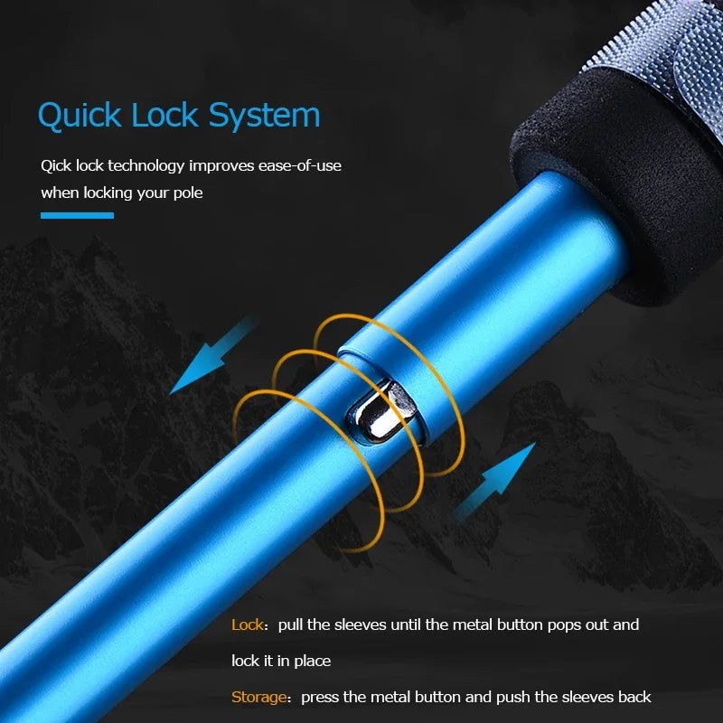 Lightweight Folding Quick Lock Trekking Pole Beargoods