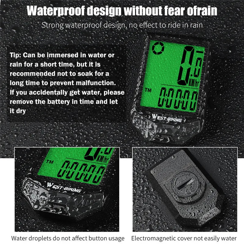 Waterproof Wireless Bicycle Computer Beargoods