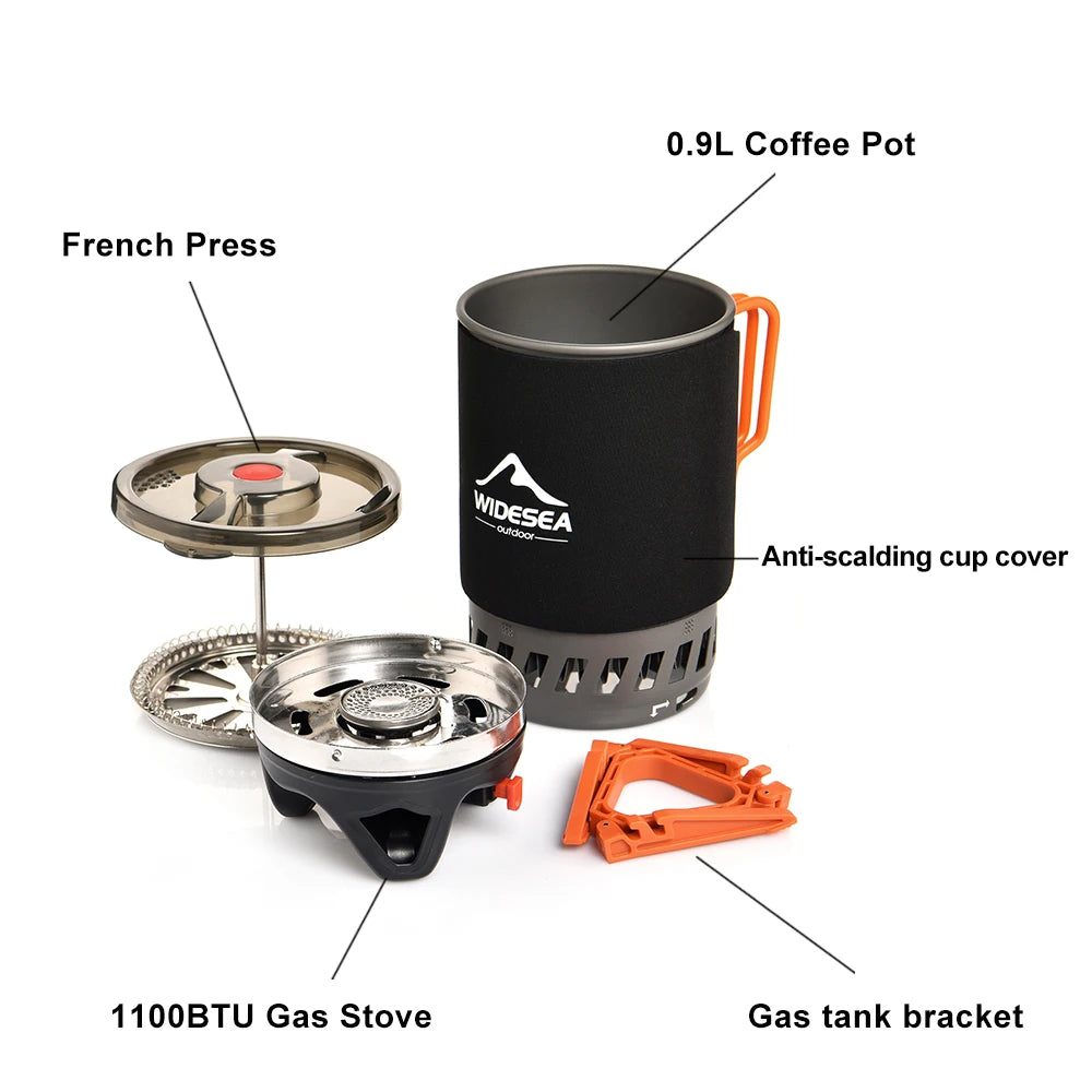 Camping Cooking System with Heat Exchanger Beargoods