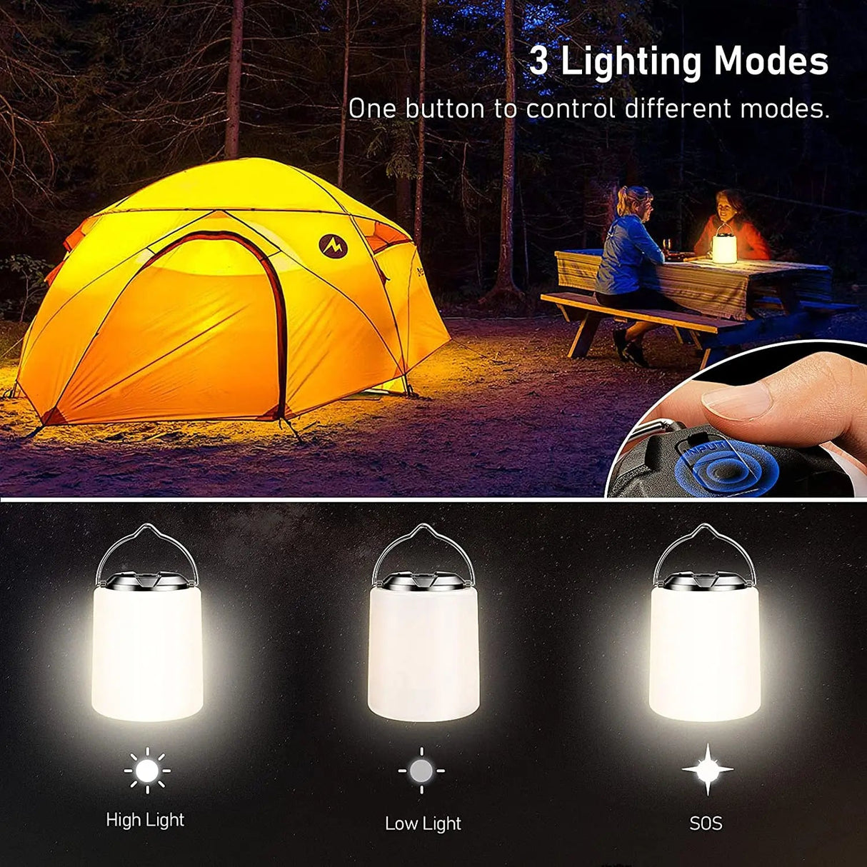 Rechargeable camping light Beargoods
