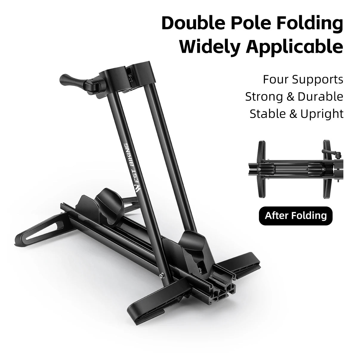 Bicycle Double Pole Foldable Parking Rack Beargoods