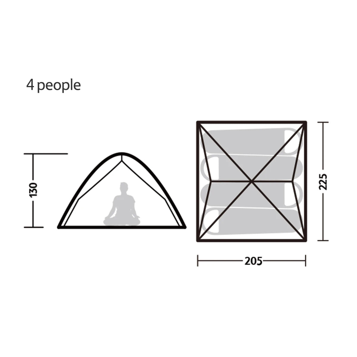 Naturehike One-touch Tent 3-4 Person Travel Family Sun Shelter Portable Automatic Fishing Tent Outdoor Picnic Camping Tent Beargoods