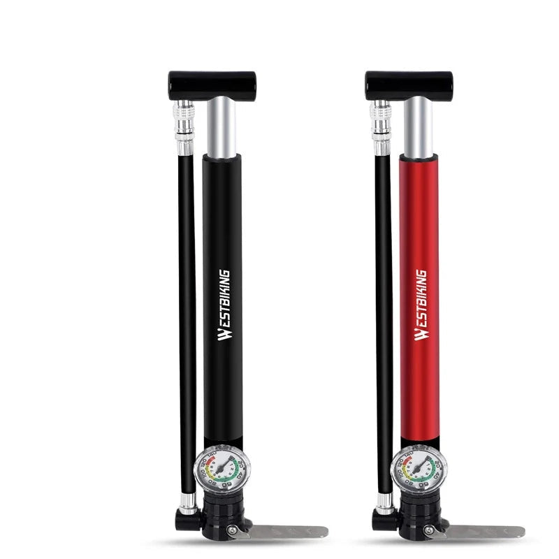 Mini Portable Bicycle Pump with Gauge Beargoods