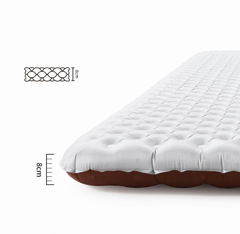 Naturehike Camping Mat 5.8 High R-value Mat Inflatable Sleeping Pad Lightweight Air Mattress 20D Nylon TPU Beach Portable Mats Beargoods