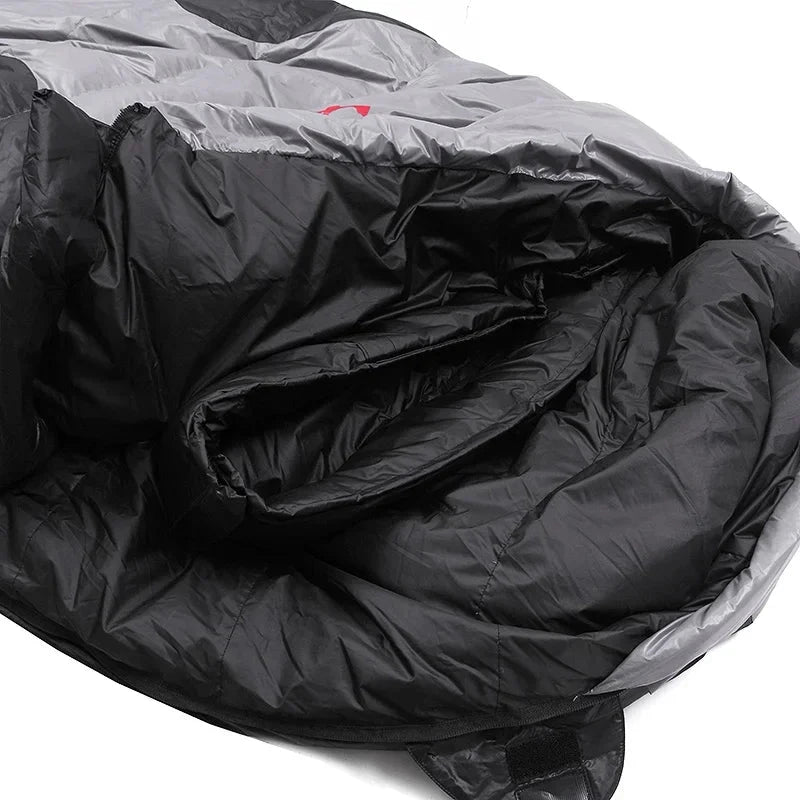 JUNGLE KING CY660 4 Seasons 3 Kinds of Thickness Camping Travel Hiking White Duck Down Feather Filled Mummy Down Sleeping Bags Beargoods