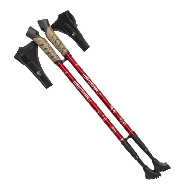 2PCS Nordic Walking Poles Telescopic Aluminium Alloy Beargoods