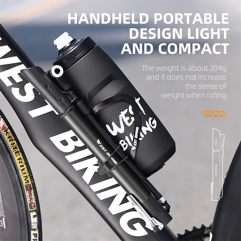 120 PSI Bicycle Pump with Gauge Beargoods