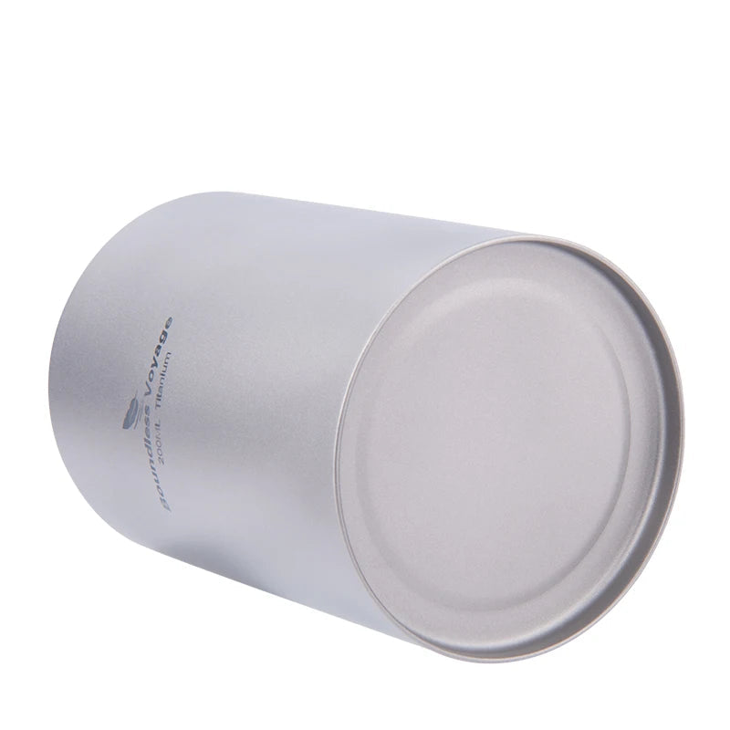 Boundless Voyage 200ml Titanium Pocket Flagon Camping Portable Alcohol Bottle Drink Sports Outdoor Hip Flask Picnic Wine Bottle Beargoods
