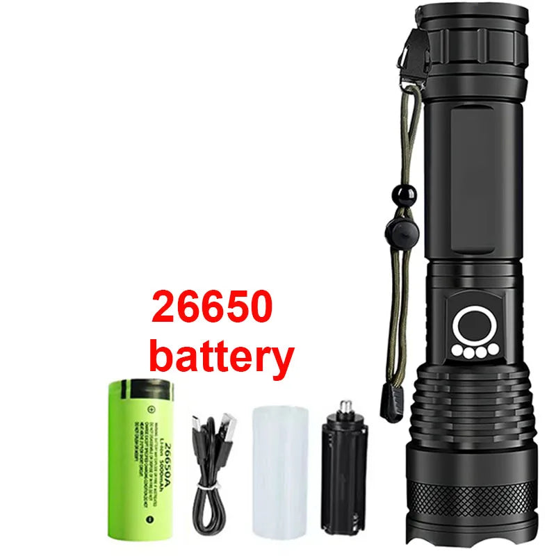High Power Rechargeable LED Tactical Flashlight Beargoods