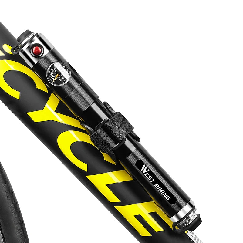 High Pressure Bicycle Pump with Pressure Gauge Beargoods