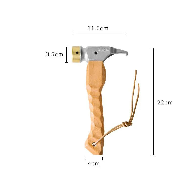 mutifunction stainless steel copper claw hammer for tent pulling out nail camping working hiking tools accessories out door Beargoods
