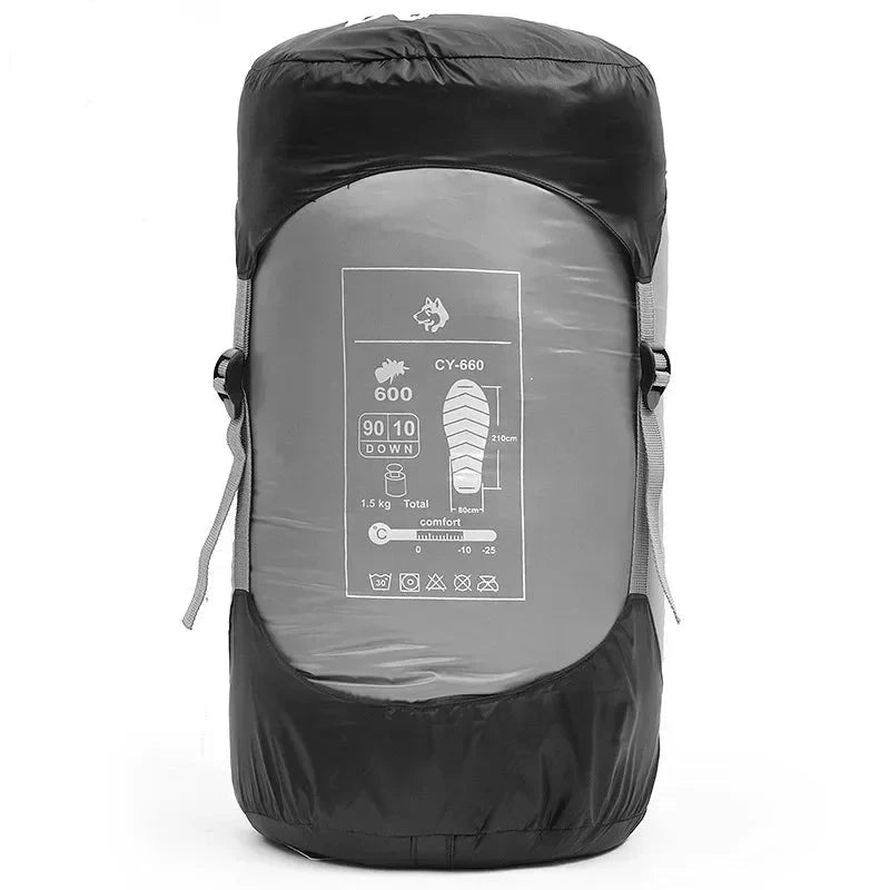 JUNGLE KING CY660 4 Seasons 3 Kinds of Thickness Camping Travel Hiking White Duck Down Feather Filled Mummy Down Sleeping Bags Beargoods