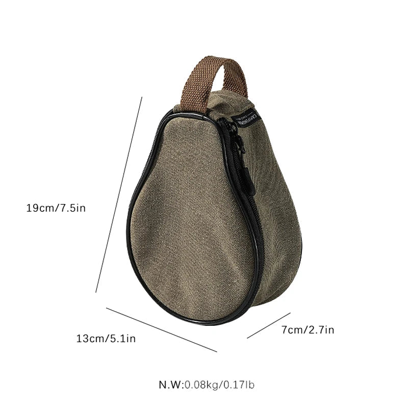 CAMPINGMOON S220-B Canvas Mini Bag 21x15x9cm Outdoor Camping Custom Pear Shape Lunch Food Delivery Food Grade PP Box Beargoods